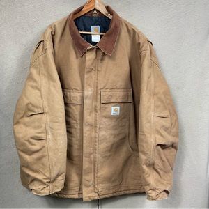 Carhartt 90’s Vintage Distressed Chore Jacket Tan